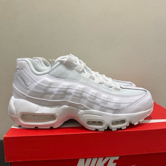 Nike Other - NIB Nike Air Max 95 Recraft GS Triple White Size CJ3906-100 Big Kid